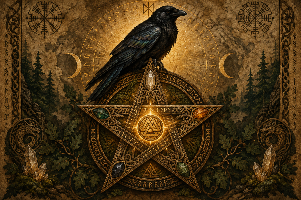 Raven & Pentagram Meaning: Norse Symbols of Wisdom and Protection