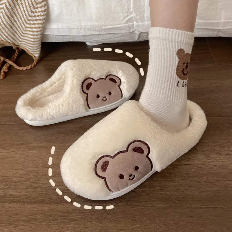 Cute fluffy sandals sales