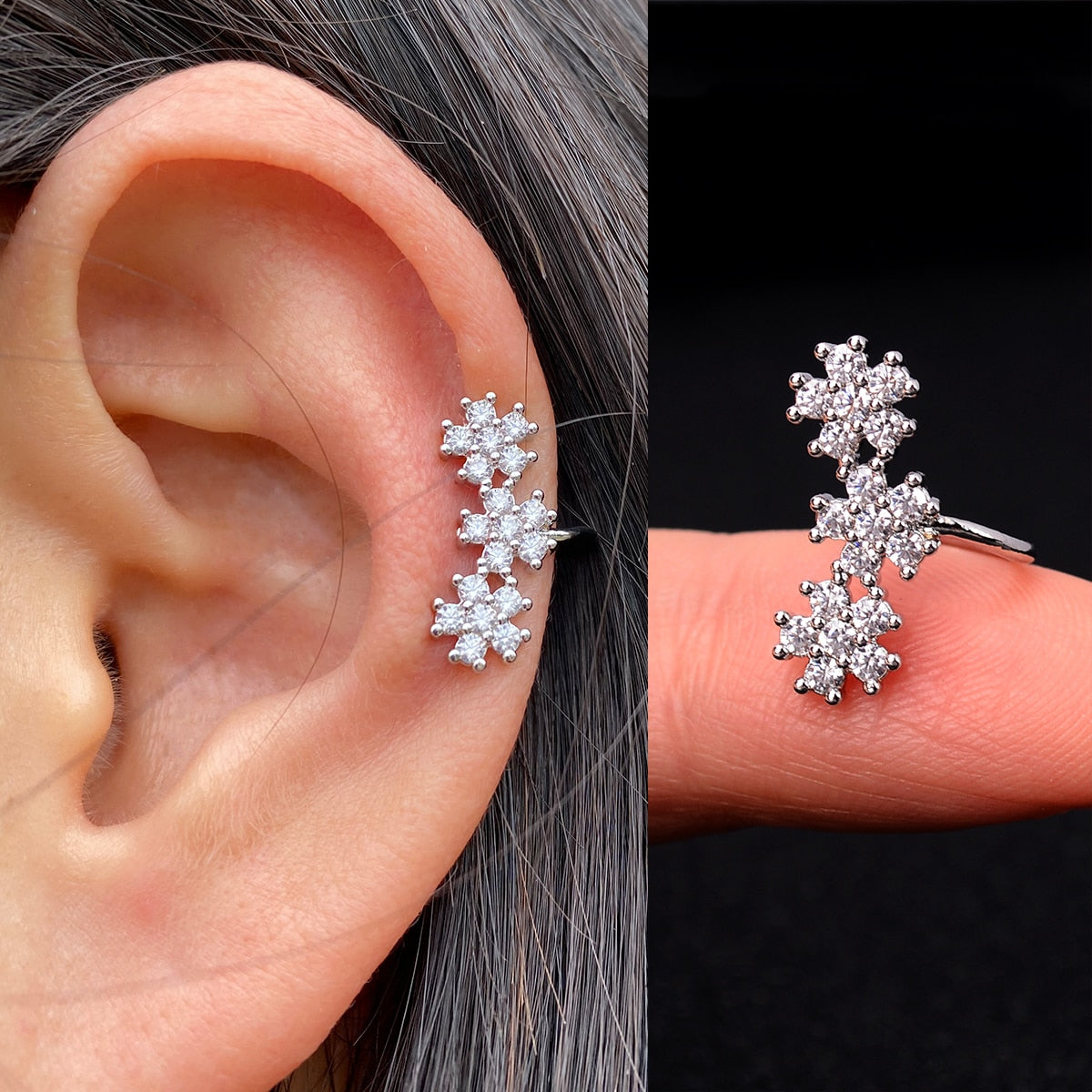 1Pcs Hot Sale Cute Metal Leaf Earcuff Clips On Earring for Women Girls No Fake Piercing Cartilage Earrings Ear Ring Without Hole