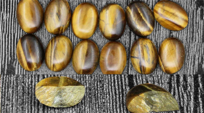 Vintage Natural Lapis Lazuli Tiger Eye Claw Cuff Earrings For Women Antique Silver Plated Natural Stone Unakite Fashion Earring - Charlie Dolly