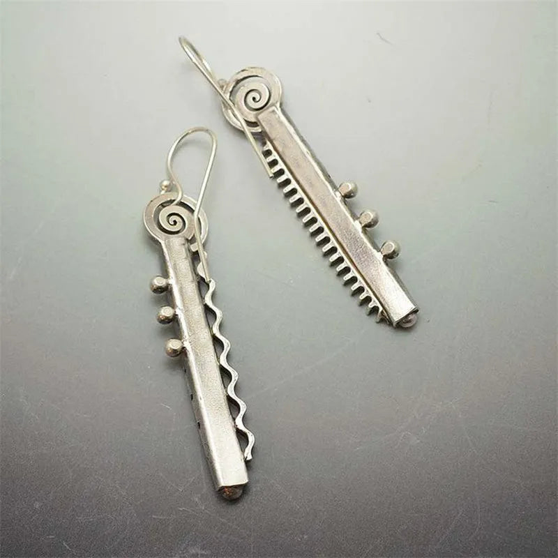 Green Enamel Coconut Leaf Pearl Drop Earrings Jewelry