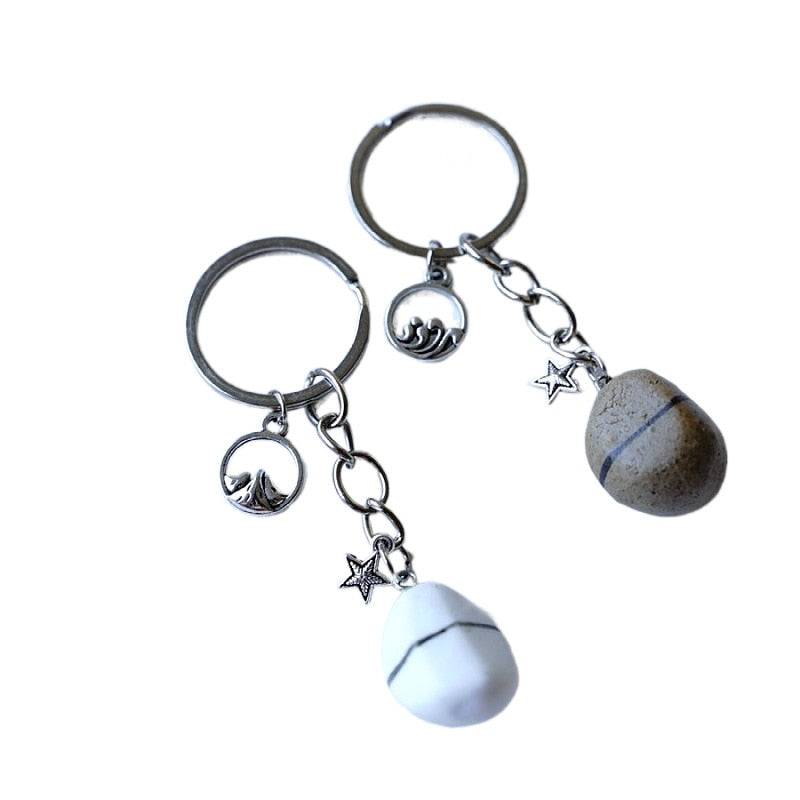 Cute Keychains Ceramic Teeth Key Chain Character Of Small Pure Eternal Love Couples Bag Accessories #YXA03