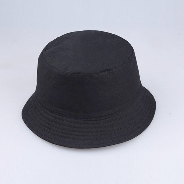 2021 New Fashion Korean Pink Cow Print Bucket Hat Women Reversible Fishing Cap Bob Chapeau Autumn Summer