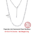 ORSA JEWELS 14K Gold Plated Genuine 925 Sterling Silver Paperclip Neck Chain 6/9.3/12mm Link Necklace for Women Men Jewelry SC39 - Charlie Dolly