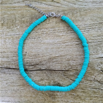 Donarsei New Fashion Colorful Clay Choker Necklace For Women Bohemian Adjustable Soft Pottery Collar Necklace Boho Jewelry