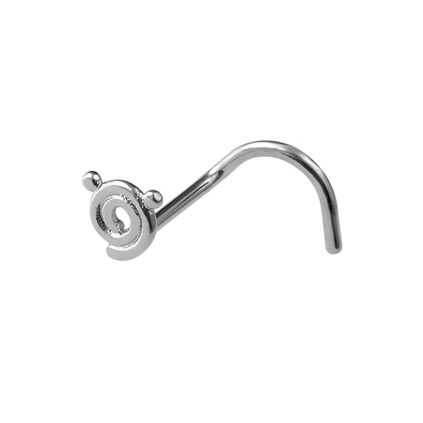 1PCS Fashion Nose Piercing rings 20G Steel Bar Nostril Nose Septum 5-Shape Screws Nose Studs Delicate Piercing Jewelry In Nose
