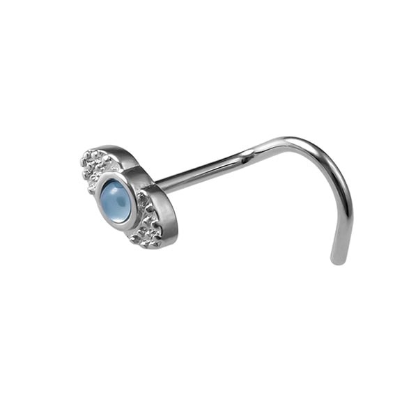 1PCS Fashion Nose Piercing rings 20G Steel Bar Nostril Nose Septum 5-Shape Screws Nose Studs Delicate Piercing Jewelry In Nose