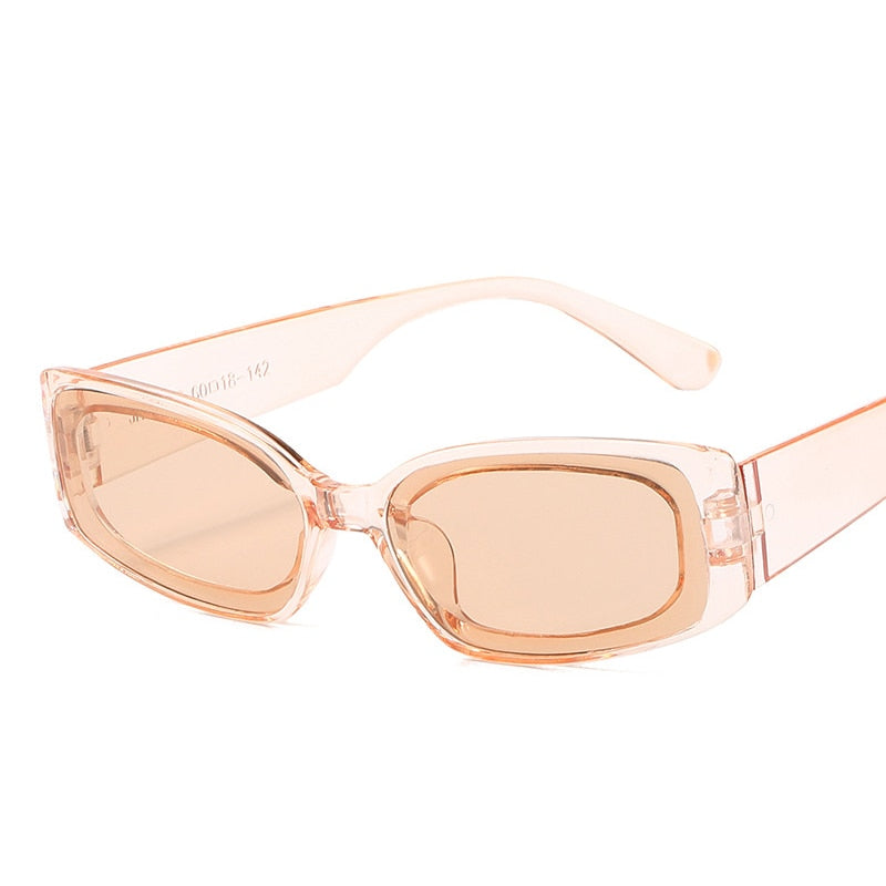 DYTYMJ Vintage Cat Eye Sunglasses Women Square Sunglasses for Women Luxury Brand Designer Sunglasses Retro Pink Shades Glasses