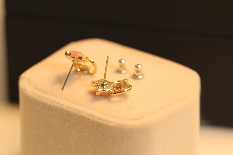 Cute rhinestone bow, cat earrings For Women girl Accessories jewelry wholesale