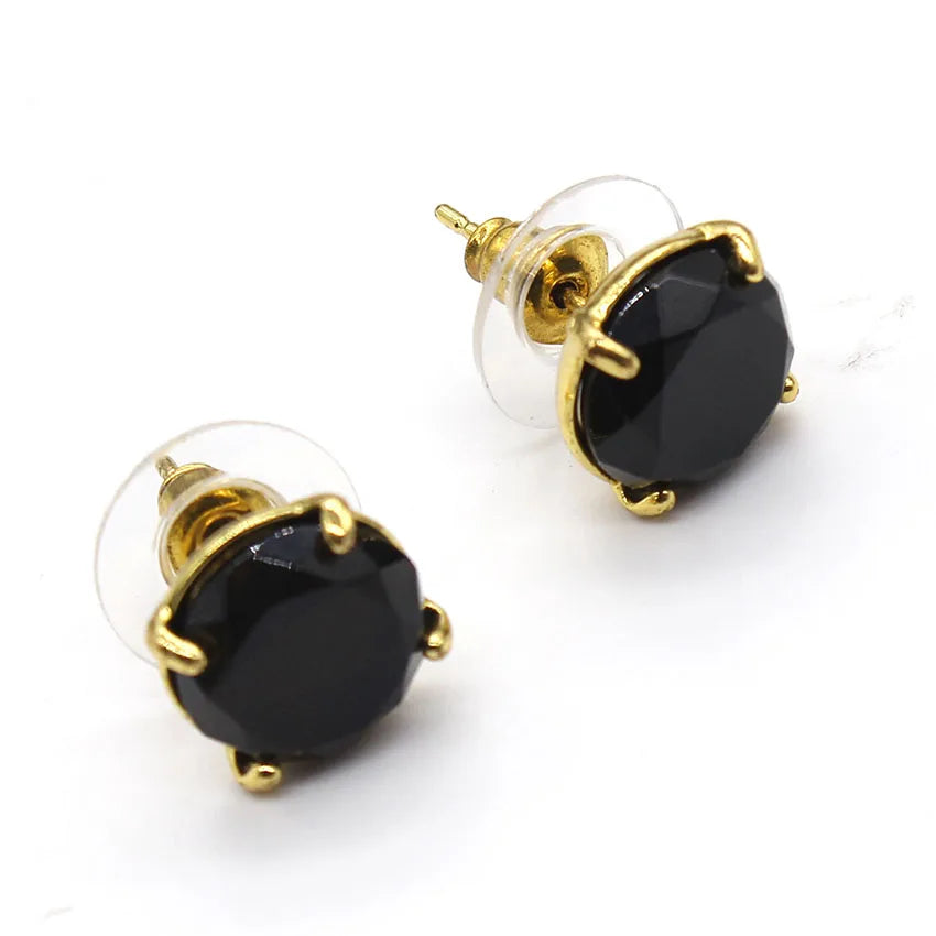 Crystal Stud Earrings for Women Girls Waterdrop Round Oval Shape Natural Lapis Lazuli Amethyst Faceted Stone Earring Jewelry - Charlie Dolly