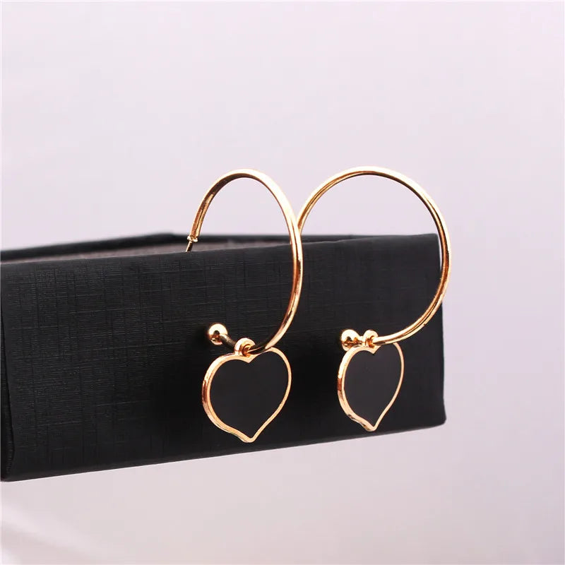 Black Leaf Pearl Crystal Long Earrings Jewelry