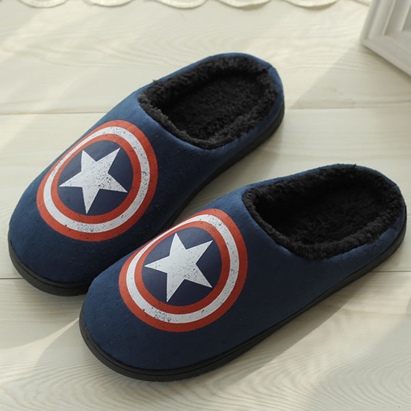 Home Slippers Women Lovers Men Plus Size 45 Fur Slippers Flock Short Plush Warm Funny Slippers Indoor Winter shoes