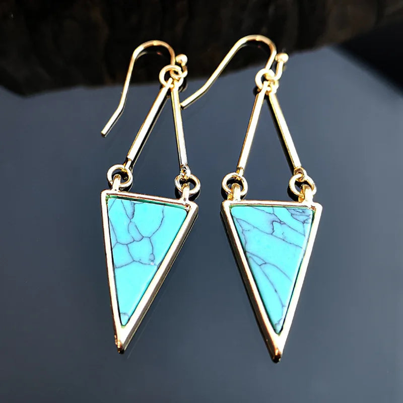 Green Enamel Coconut Leaf Pearl Drop Earrings Jewelry
