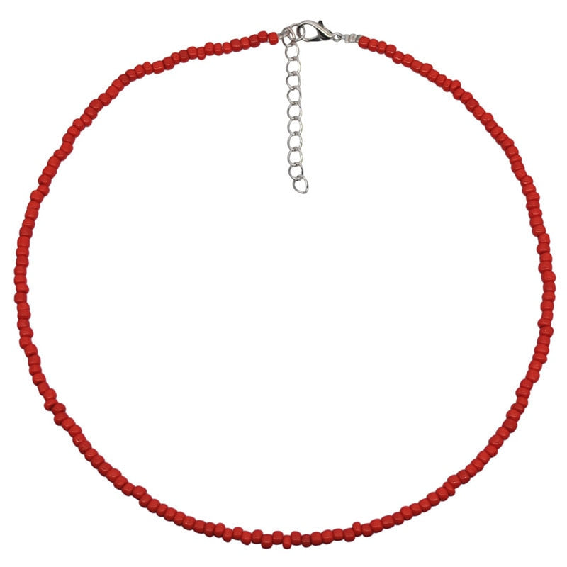 3 PCS OFF 10% Bohemian Colorful Seed Beads Necklace Long Horn Pendant Starfish Multi-layer Pearl Necklace Set For Women Jewelry