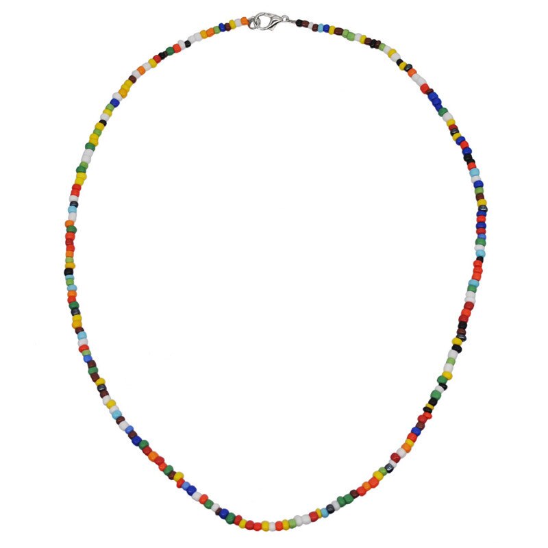 3 PCS OFF 10% Bohemian Colorful Seed Beads Necklace Long Horn Pendant Starfish Multi-layer Pearl Necklace Set For Women Jewelry