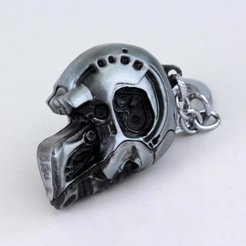 Vintage Charm Terminator Skull Head Keychain Men Women Fashion Pendant keyring Jewelry Car Key Accessories