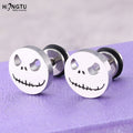 HONGTU 2Pcs Skull Ear Piercing Earring Stud Earrings Stainless Steel Ear Studs Small Earrings Female Punk 2020 Piercing Jewelry - Charlie Dolly