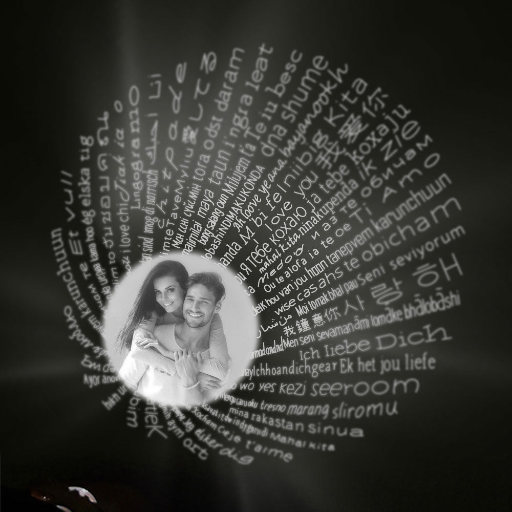Customized Opposites Attract Projection Necklace Personalized Necklace With Photo Inside Pet Photo Projection Necklace