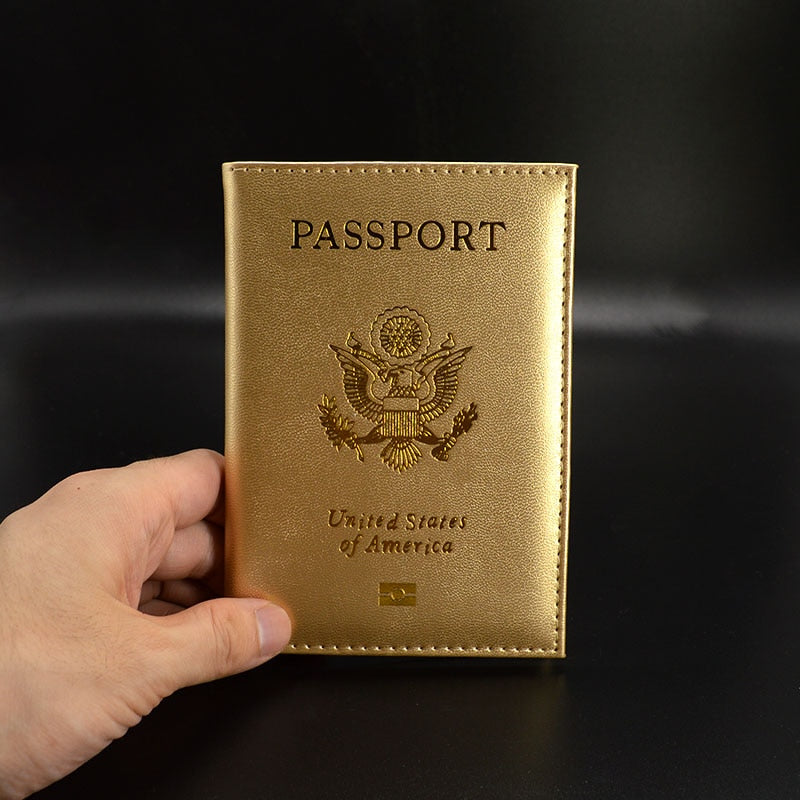 Personalised Passport Cover women With Name USA Cute Pink Personalized Passport Holder designer Travel Passport Case Pouch