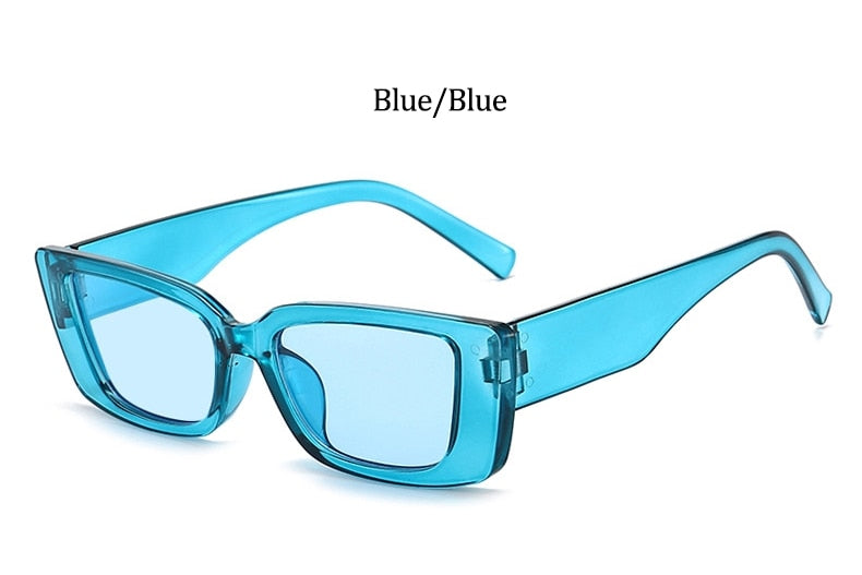 Vintage Small Pink Shades For Women Square Sunglasses 2021 Luxury Designer Rectangle Sun Glasses Female Nude Eyewear UV400
