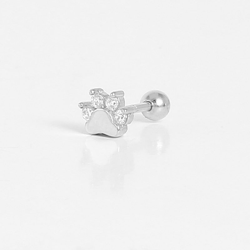 ROXI Flower Lightning Butterfly Cross Symbol Crown Eye Stud Earrings for Women Piercing Earrings Silver 925 Jewelry Pendientes