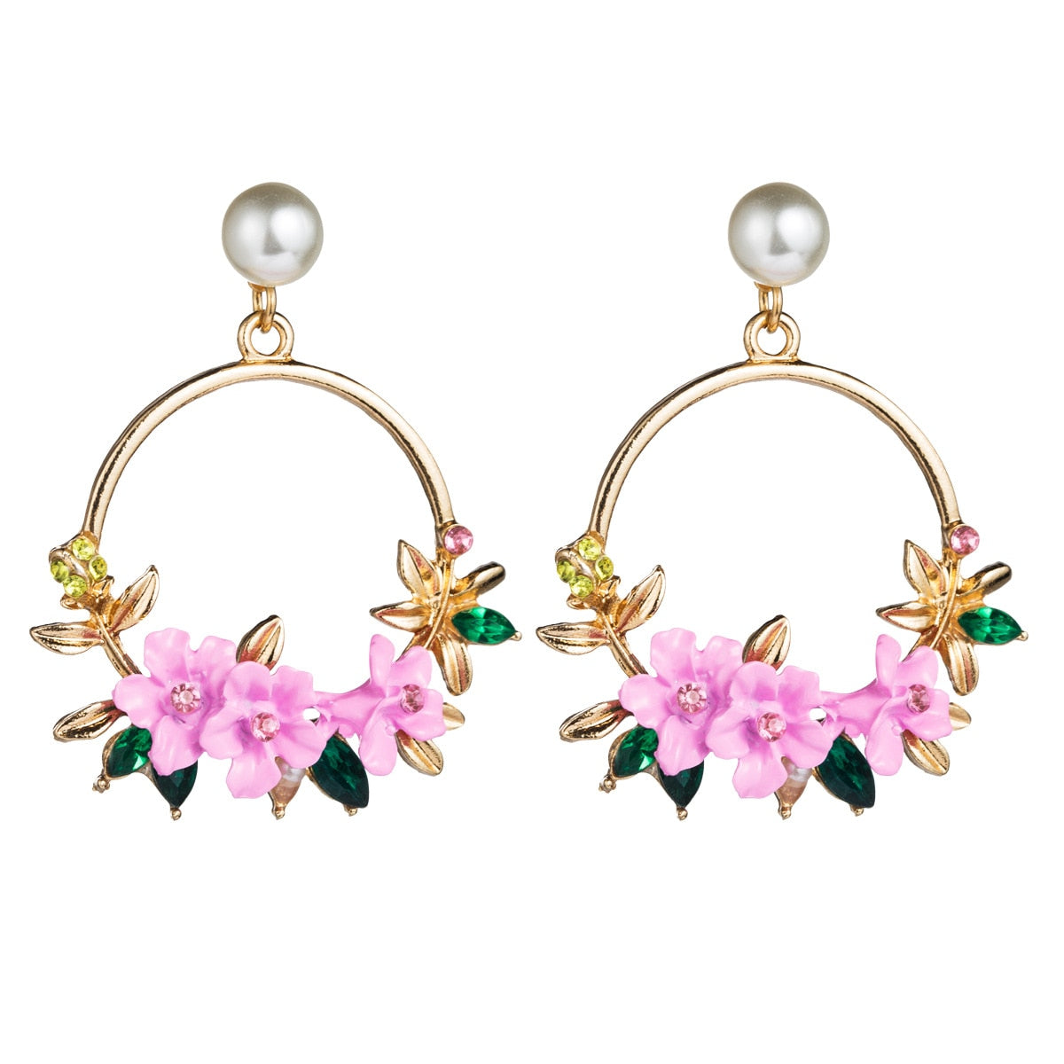 Fashion Boho Earrings For Women Colorful Style Sweet Flower Earrings Jewelry Spring Summer Floral Beaded Earrings Accessories