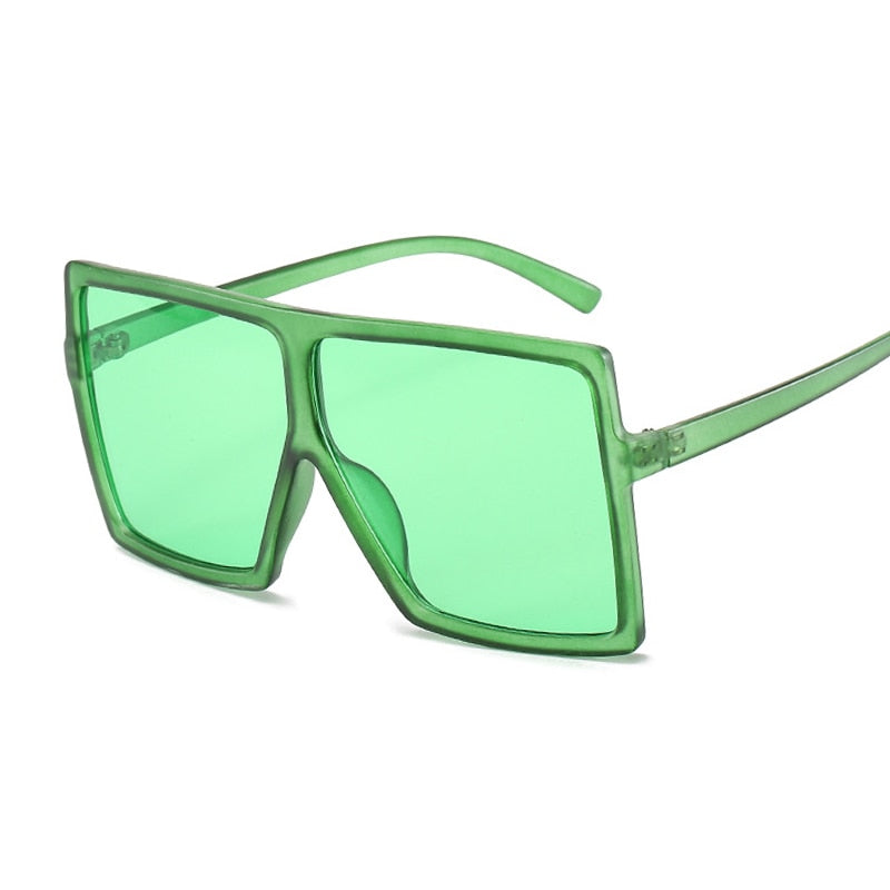 Oversized Shades Sunglasses Woman Pink Fashion Square Glasses Big Frame Sun Glasses Female Vintage Retro Unisex Oculos Feminino