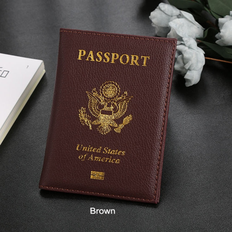 Personalised Passport Cover women With Name USA Cute Pink Personalized Passport Holder designer Travel Passport Case Pouch