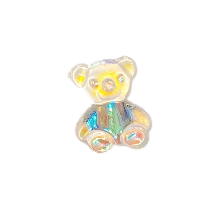 1Pcs INS Little Butterfly Stud Tragus Earring For Women Acrylic Rainbow Titanium Steel Screw Piercing Mid Low Helix Earring