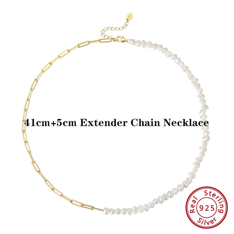 ORSA JEWELS 14K Gold Plated Genuine 925 Sterling Silver Paperclip Neck Chain 6/9.3/12mm Link Necklace for Women Men Jewelry SC39 - Charlie Dolly