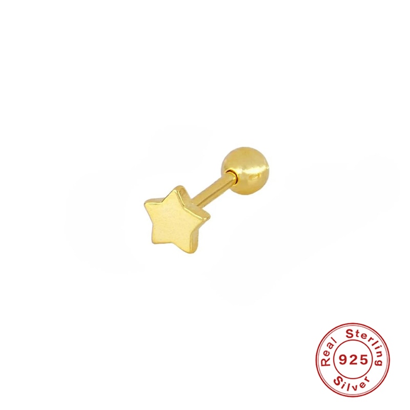 ROXI Small Crown Moon Star Lightning Constellation Stud Earrings for Women 925 Sterling Silver Piercing Earring Kolczyki Damskie