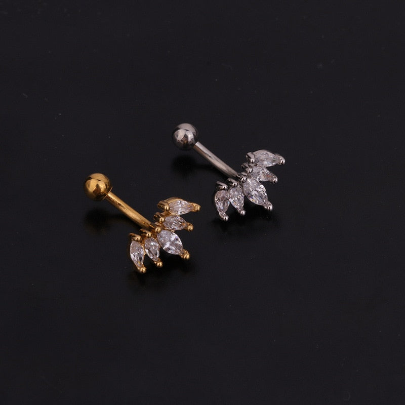 1Pc 1.6x8mm Eyebrow Daith Snug Ring Piercing Curved Barbell Tragus Forward Helix Piercings for Women Men Rook Earrings Piercing