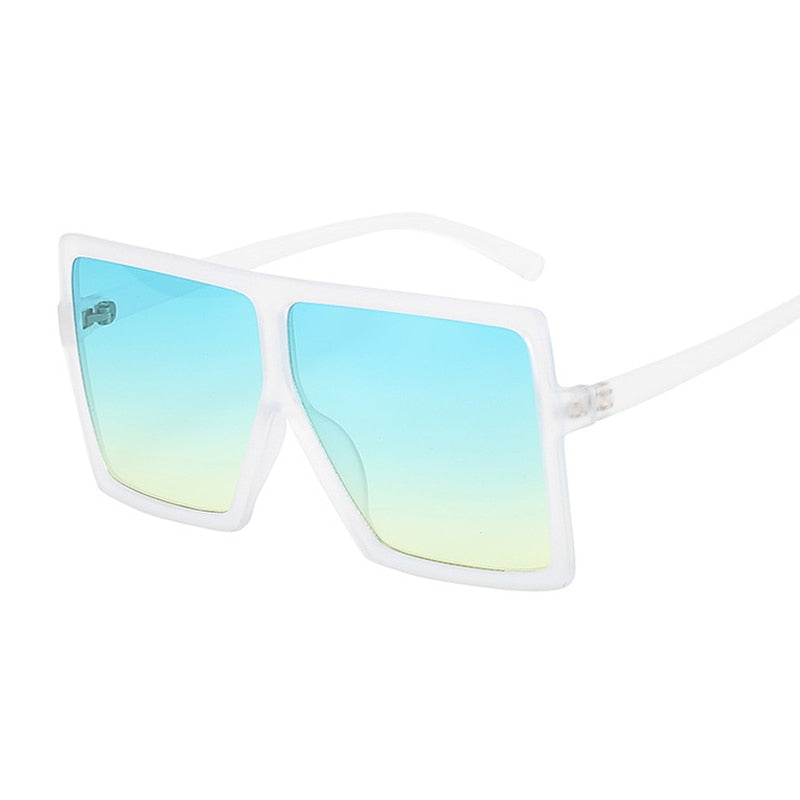 Oversized Shades Sunglasses Woman Pink Fashion Square Glasses Big Frame Sun Glasses Female Vintage Retro Unisex Oculos Feminino
