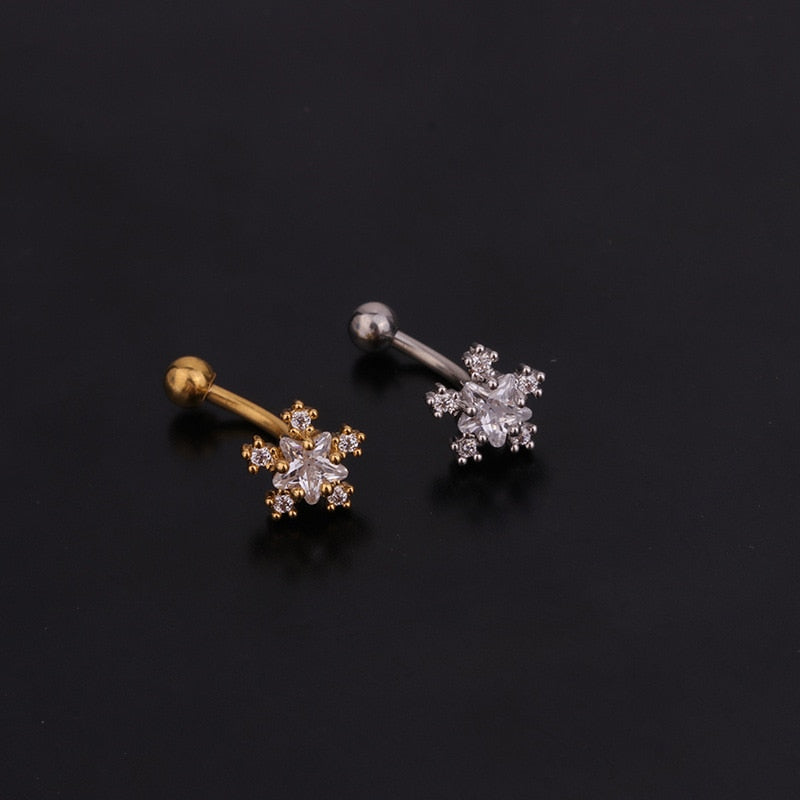 1Pc 1.6x8mm Eyebrow Daith Snug Ring Piercing Curved Barbell Tragus Forward Helix Piercings for Women Men Rook Earrings Piercing