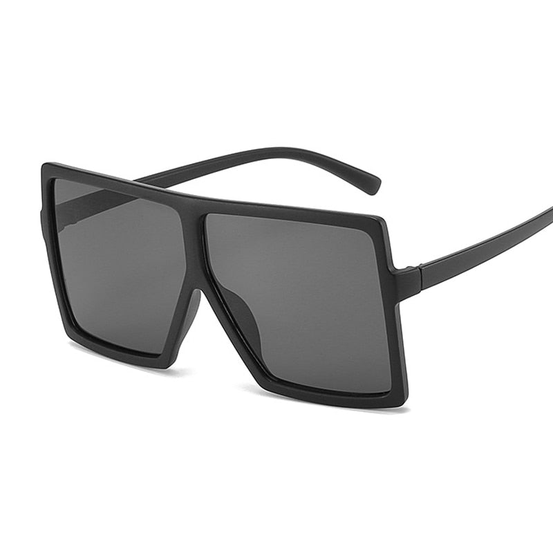 Oversized Shades Sunglasses Woman Pink Fashion Square Glasses Big Frame Sun Glasses Female Vintage Retro Unisex Oculos Feminino