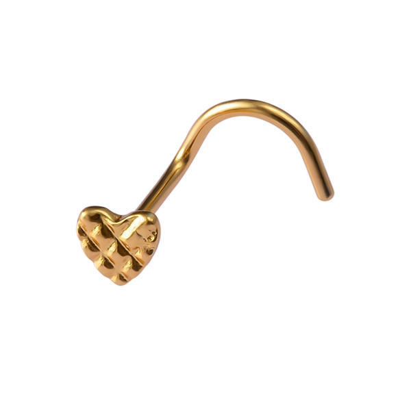 1PCS Fashion Nose Piercing rings 20G Steel Bar Nostril Nose Septum 5-Shape Screws Nose Studs Delicate Piercing Jewelry In Nose