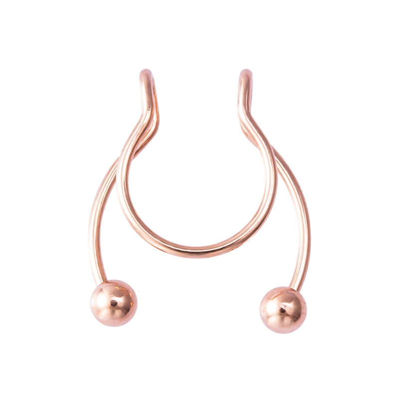 1-5pcs New Fake Nose Piercing Fake Nose Ring Hoop Septum Rings Surgical Steel Colorful Fake Piercing Nose Piercings Jewelry 20G