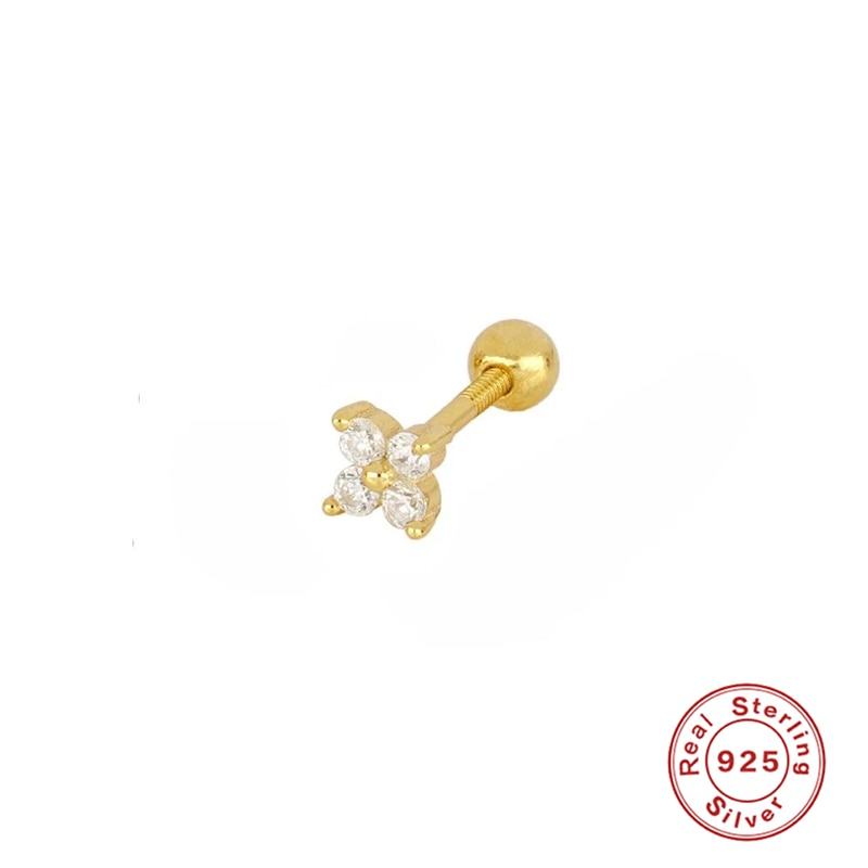 ROXI Small Crown Moon Star Lightning Constellation Stud Earrings for Women 925 Sterling Silver Piercing Earring Kolczyki Damskie