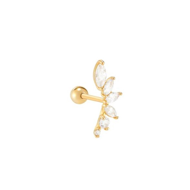 ROXI Flower Lightning Butterfly Cross Symbol Crown Eye Stud Earrings for Women Piercing Earrings Silver 925 Jewelry Pendientes