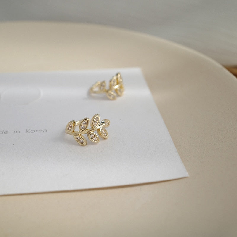 1Pcs Hot Sale Cute Metal Leaf Earcuff Clips On Earring for Women Girls No Fake Piercing Cartilage Earrings Ear Ring Without Hole
