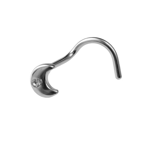 1PCS Fashion Nose Piercing rings 20G Steel Bar Nostril Nose Septum 5-Shape Screws Nose Studs Delicate Piercing Jewelry In Nose