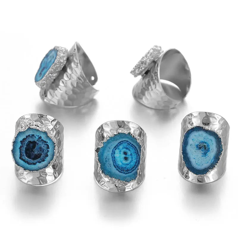 Agate Boho Ring