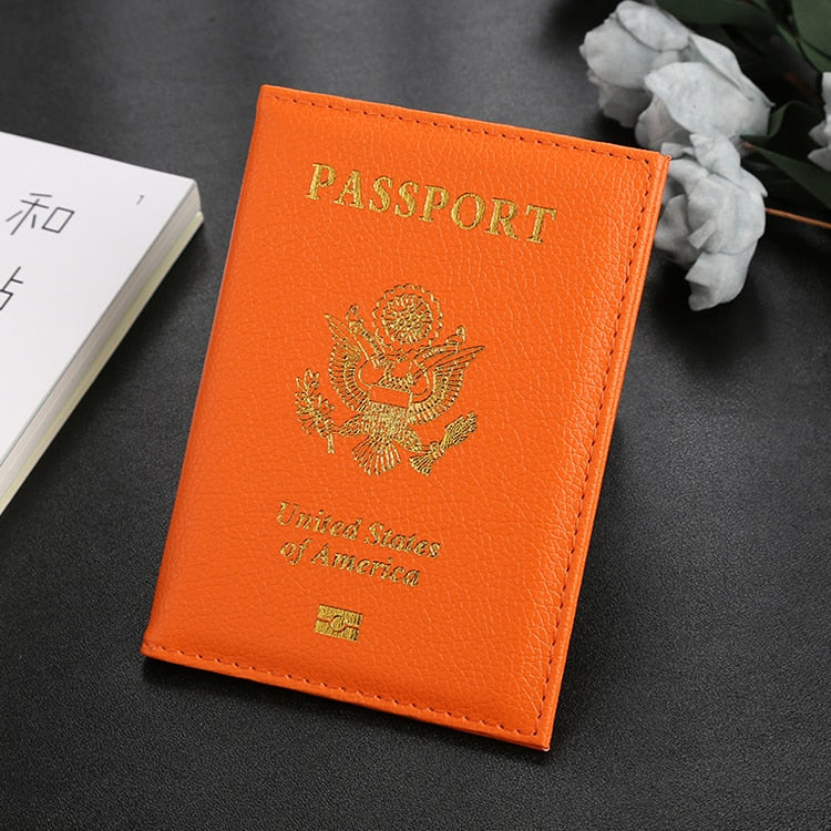 Personalised Passport Cover women With Name USA Cute Pink Personalized Passport Holder designer Travel Passport Case Pouch