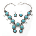 Bohemian Resin Stone Vintage Statement Choker Necklaces Women Fashion Indian Maxi Long Horn Pendants Necklace - Charlie Dolly