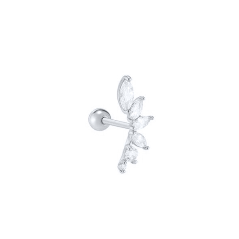 ROXI Flower Lightning Butterfly Cross Symbol Crown Eye Stud Earrings for Women Piercing Earrings Silver 925 Jewelry Pendientes