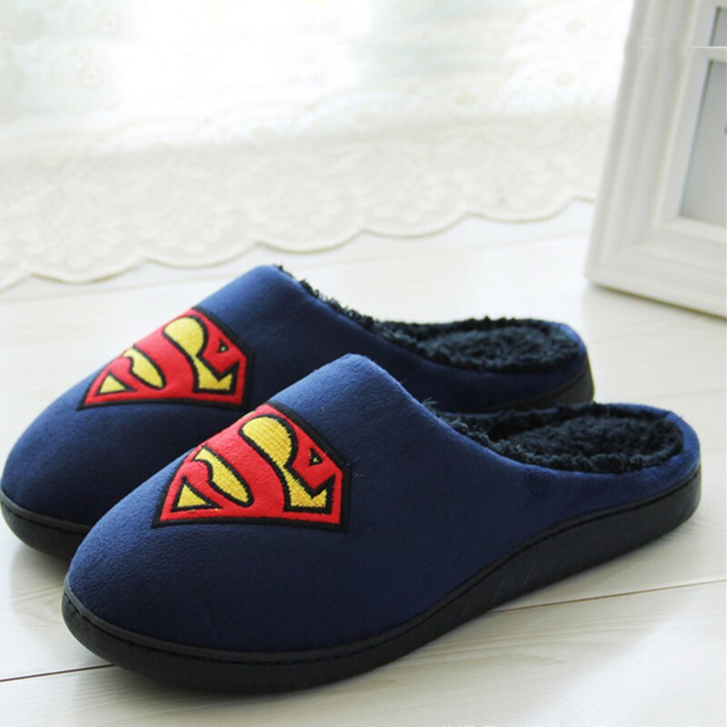 Home Slippers Women Lovers Men Plus Size 45 Fur Slippers Flock Short Plush Warm Funny Slippers Indoor Winter shoes