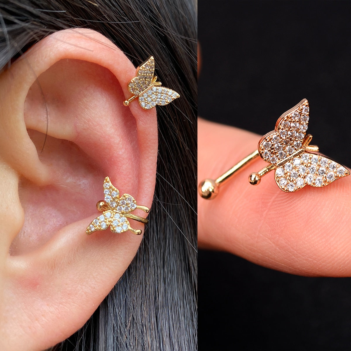 1Pcs Hot Sale Cute Metal Leaf Earcuff Clips On Earring for Women Girls No Fake Piercing Cartilage Earrings Ear Ring Without Hole