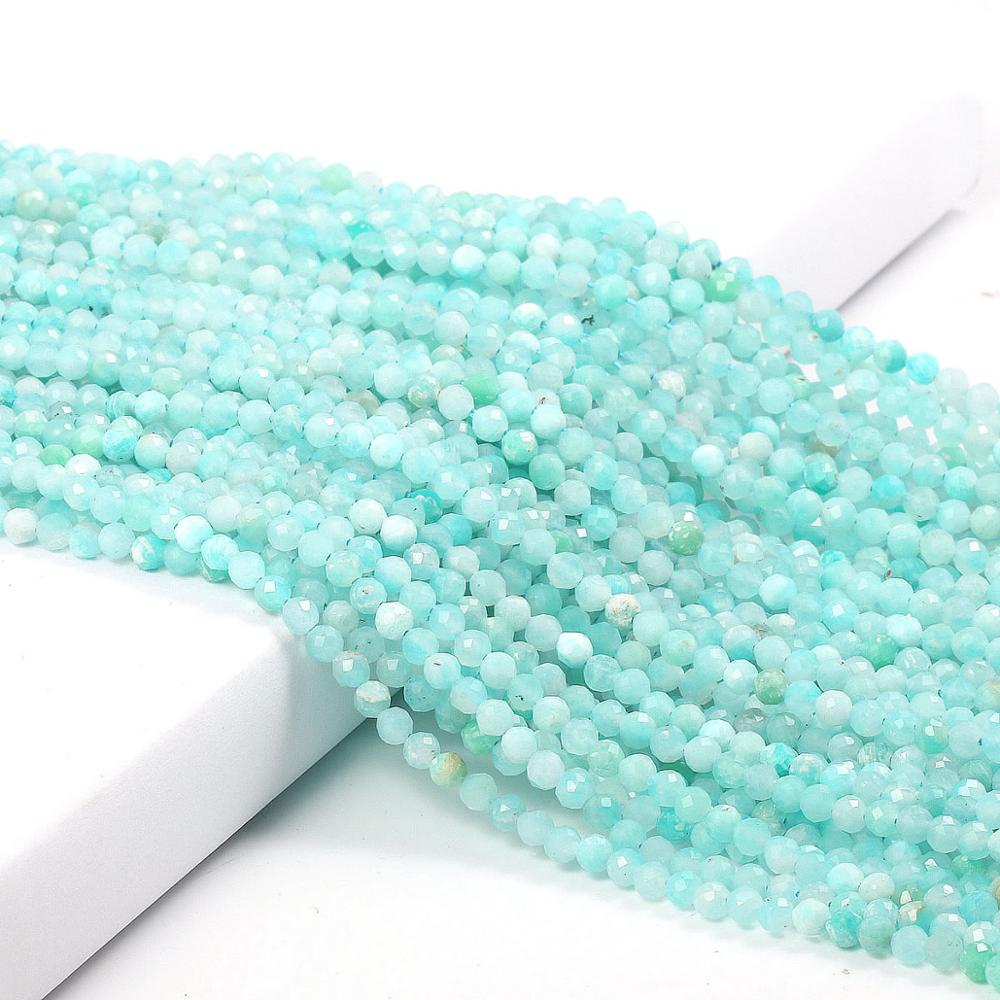 Natural Pink Tourmaline Beads Faceted Loose Round Beads for Jewelry Making Necklace DIY Bracelet Accessories 2 3mm