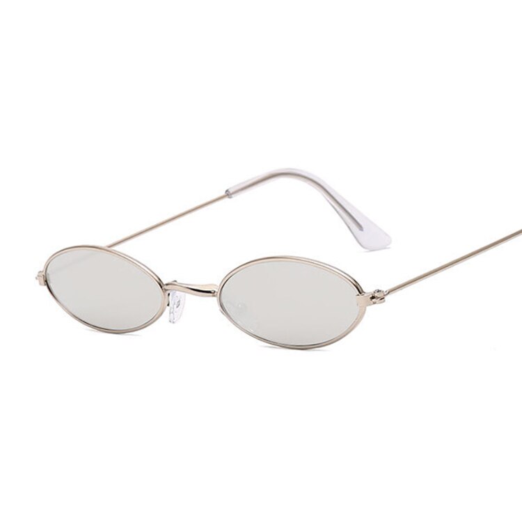 Small Frame Black Shades Round Sunglasses Woman Oval Brand Designer Vintage Fashion Pink Sun Glasses Female Oculos De Sol