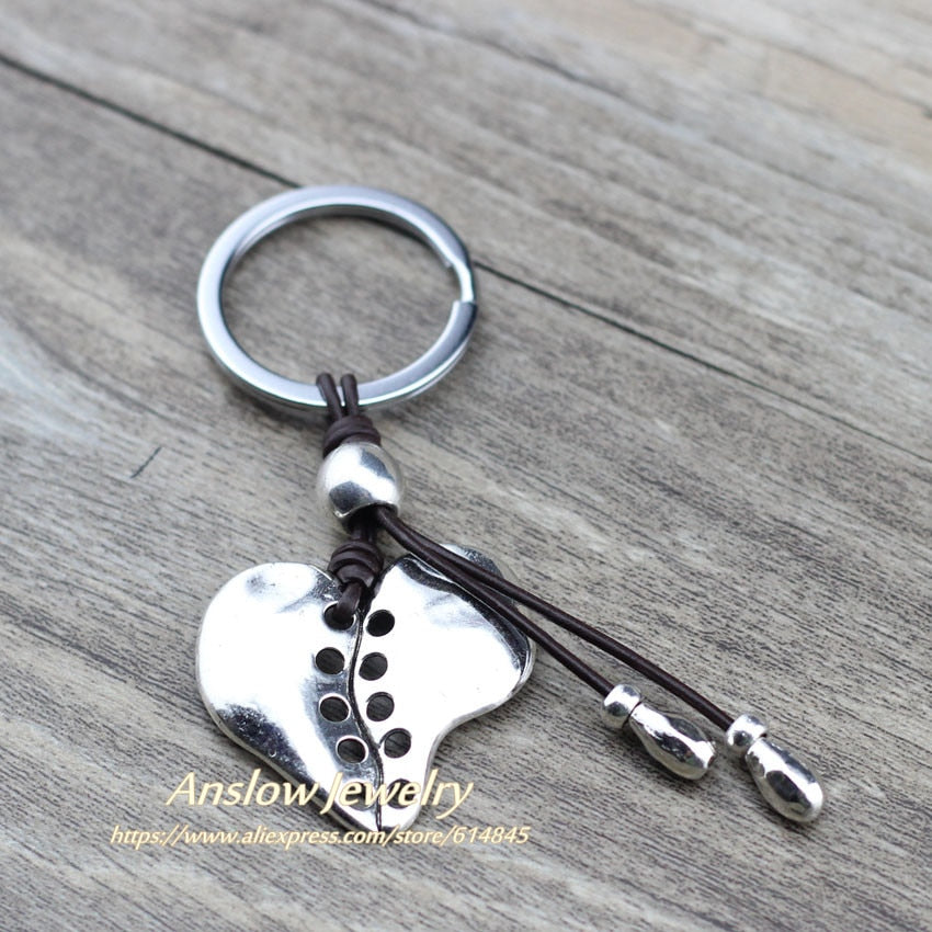 Anslow Brand Design Heart Keychain Key Chain Charms for Keys Car Keys Accessories Keychain on a Bag For Men's Gift LOW0002KY